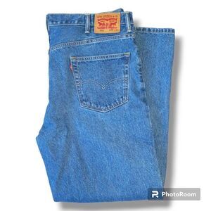 Levis 550 Relaxed Fit Straight Leg Jeans-Size 42x32-Stonewash-Red Tab-Classic